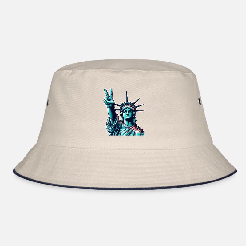 Freiheitsstatue Peace Bucket Hat