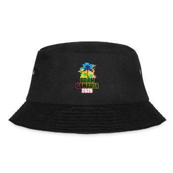 Gran Canaria 2025 Colorful Palm Trees - Bucket Hat - black - Front - Lela (165cm)