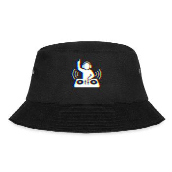 Glitch DJ – Beat Creator - Bucket Hat - Schwarz - Vorne - Lela (165cm)