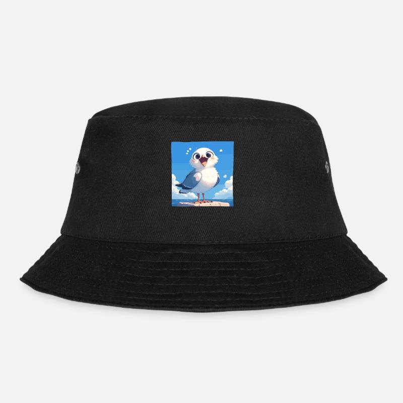 Möwen Möwe - Bucket Hat - Schwarz