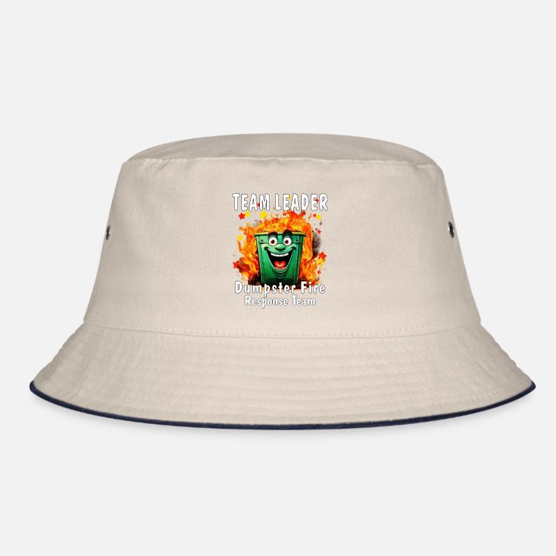 team leader dumpster fire response team Bucket Hat