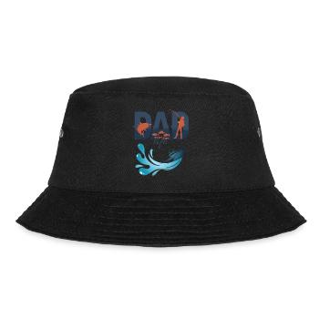 Dad Life Fishing Tee Perfect for Fisherman Dads - Bucket Hat - black - Front - Lela (165cm)