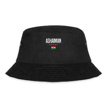 Ashaiman Ghana - Bucket Hat - Schwarz - Vorne - Lela (165cm)