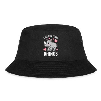 Nashorn Spruch Nashörner Lustiges Nashorn Geschenk - Bucket Hat - Schwarz - Vorne - Lela (165cm)