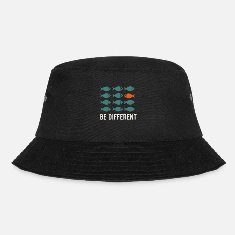 Be Different - Be Different Fish Design - Bob - noir