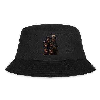 Rottweiler - Bucket Hat - Schwarz - Vorne - Lela (165cm)