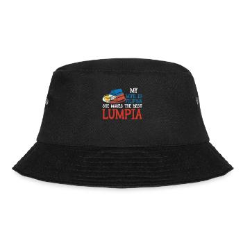 Spring Rolls Wife Lumpia - Bucket Hat - black - Front - Lela (165cm)