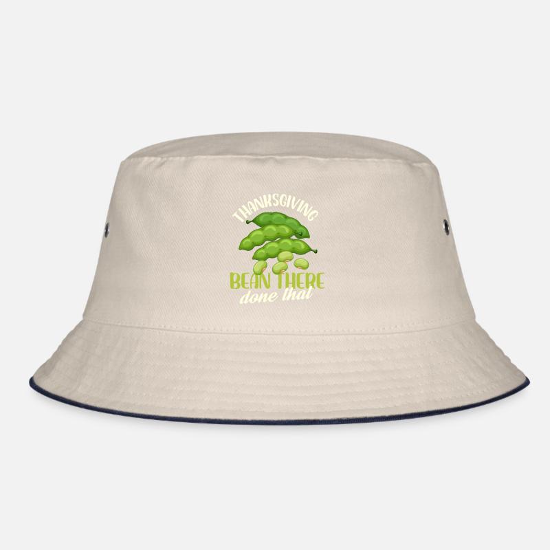 Thanksgiving Bean There Done That Design Bucket Hat