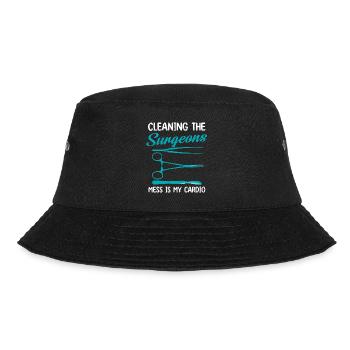 Funny Surgeon Cleaning Design - Bucket Hat - Schwarz - Vorne - Lela (165cm)