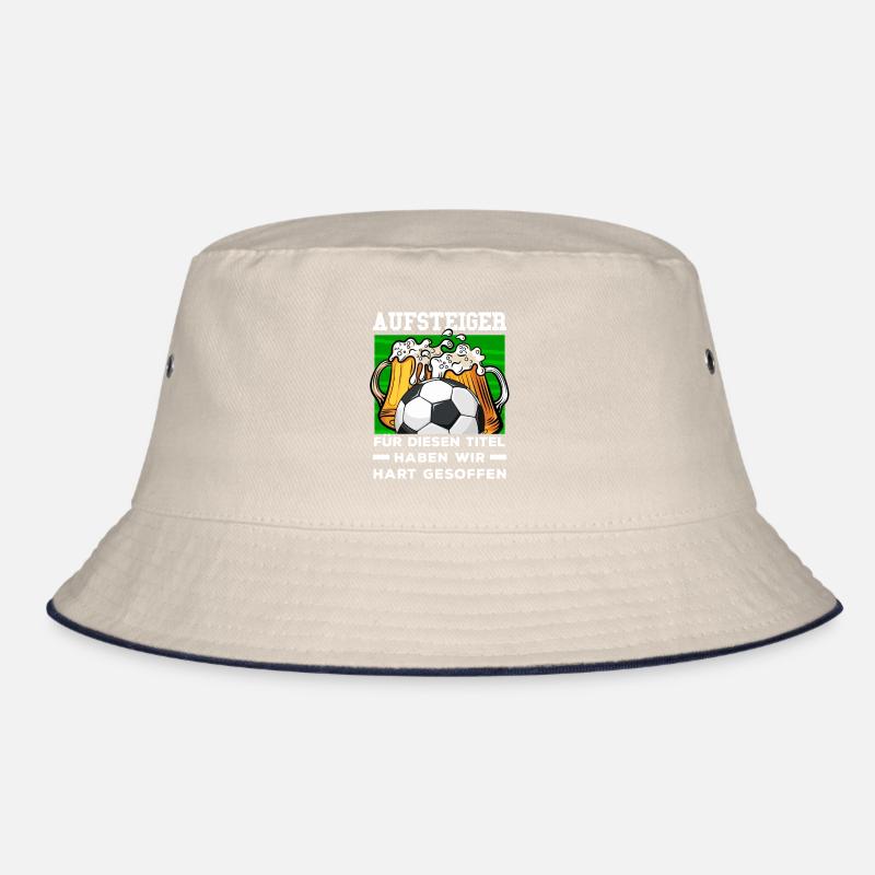 Fussball Mannschaftsfahrt Spruch Aufsteiger Bucket Hat