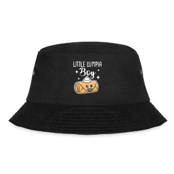 Little Lumpia Boy Spring Rolls - Bucket Hat - black - Front - Lela (165cm)