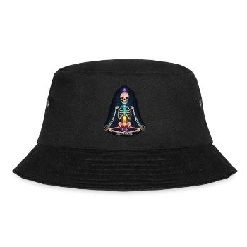 Skeletal Yoga - Chakra Meditation - Bucket Hat - black - Front - Lela (165cm)