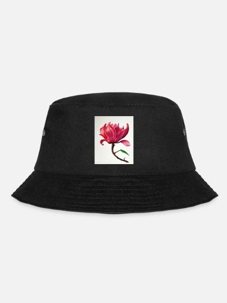 Magnolie - Bucket Hat - Schwarz