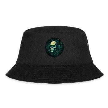 Gamer Skull - TechGaming Totenkopf - Bucket Hat - black - Front - Lela (165cm)