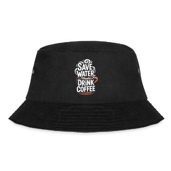 Save Water Drink Coffee - Bucket Hat - black - Front - Lela (165cm)