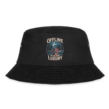 Offline is Luxury - Digital Detox Statement - Bucket Hat - black - Front - Lela (165cm)