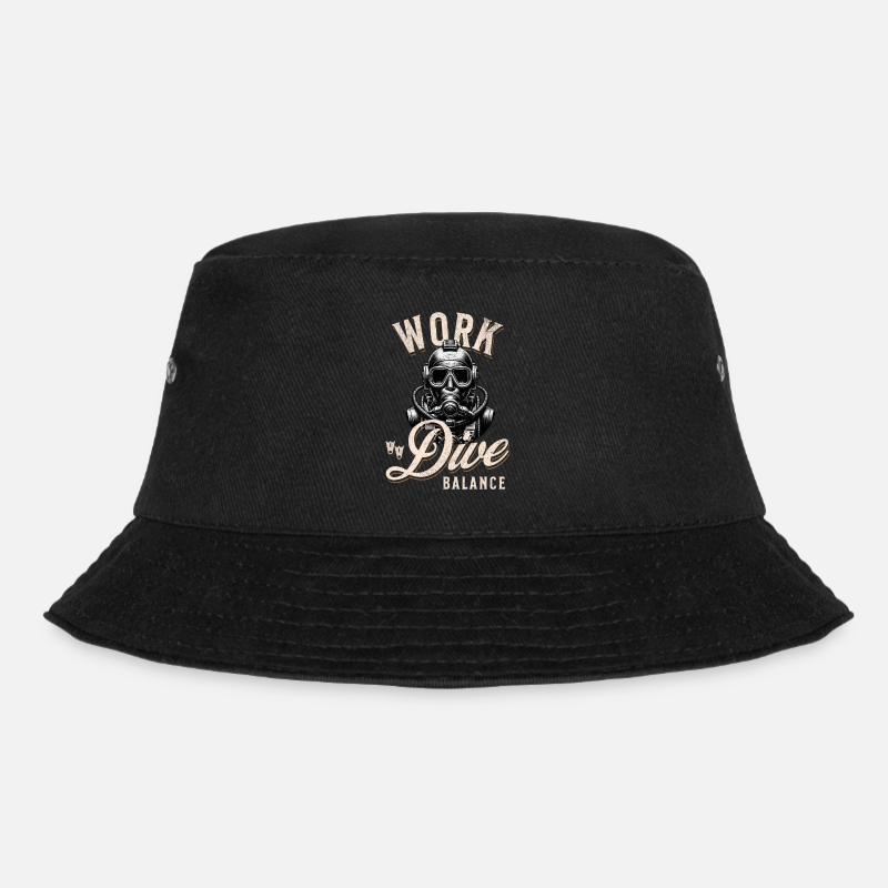 Taucher Tauchen - Bucket Hat - Schwarz