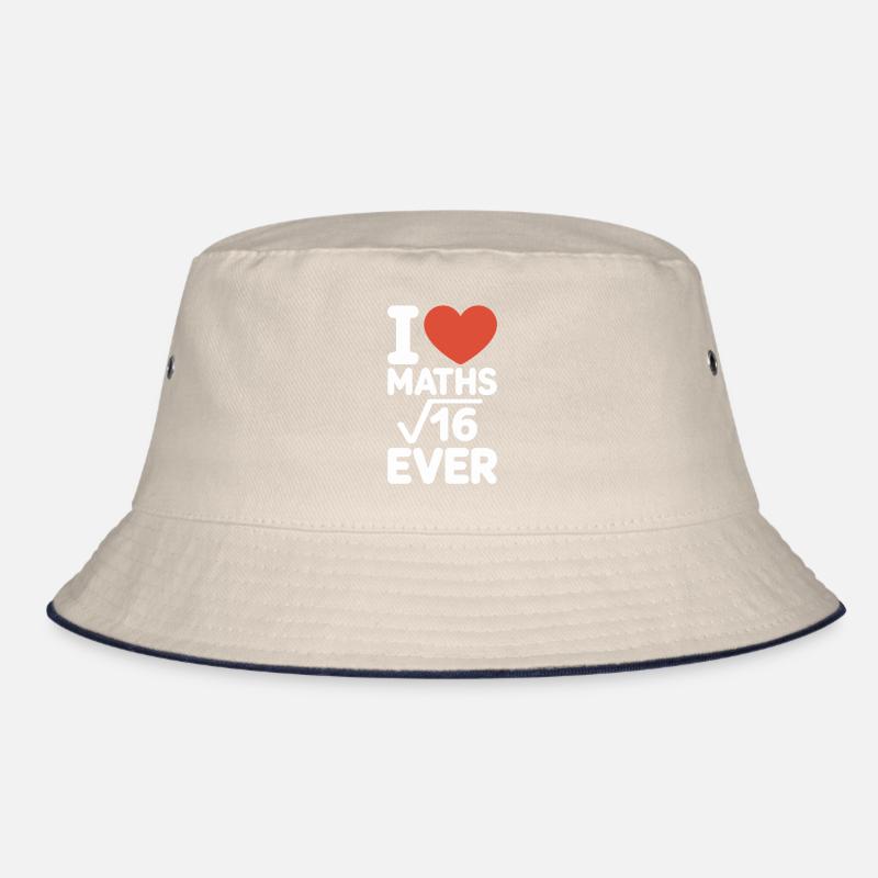 Mathe I Love Maths Mathematik Nerd Mathe Lehrer Bucket Hat