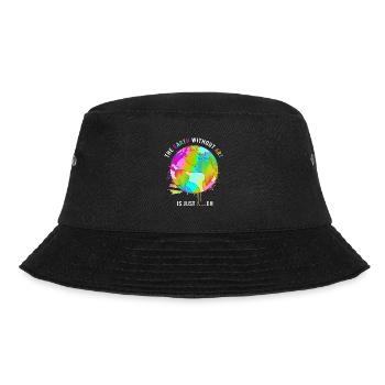 Earth Day - Bucket Hat - Schwarz - Vorne - Lela (165cm)