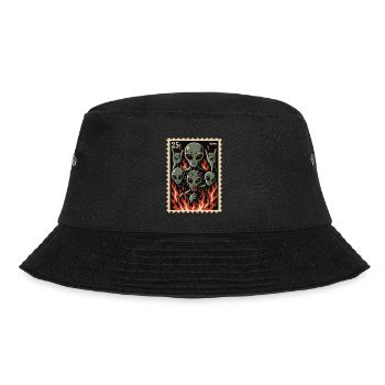 Aliens with mask and fire - Bucket Hat - black - Front - Lela (165cm)