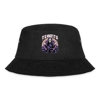 Schwarzer Humor mit Stil - Bucket Hat - Schwarz - Vorne - Lela (165cm)