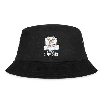 Official Sleepshirt - Bucket Hat - black - Front - Lela (165cm)