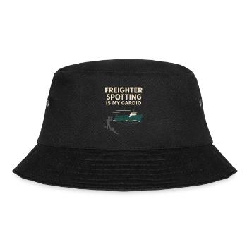 Schiff-sichtgerät Containerschiff Frachtschiff - Bucket Hat - Schwarz - Vorne - Lela (165cm)