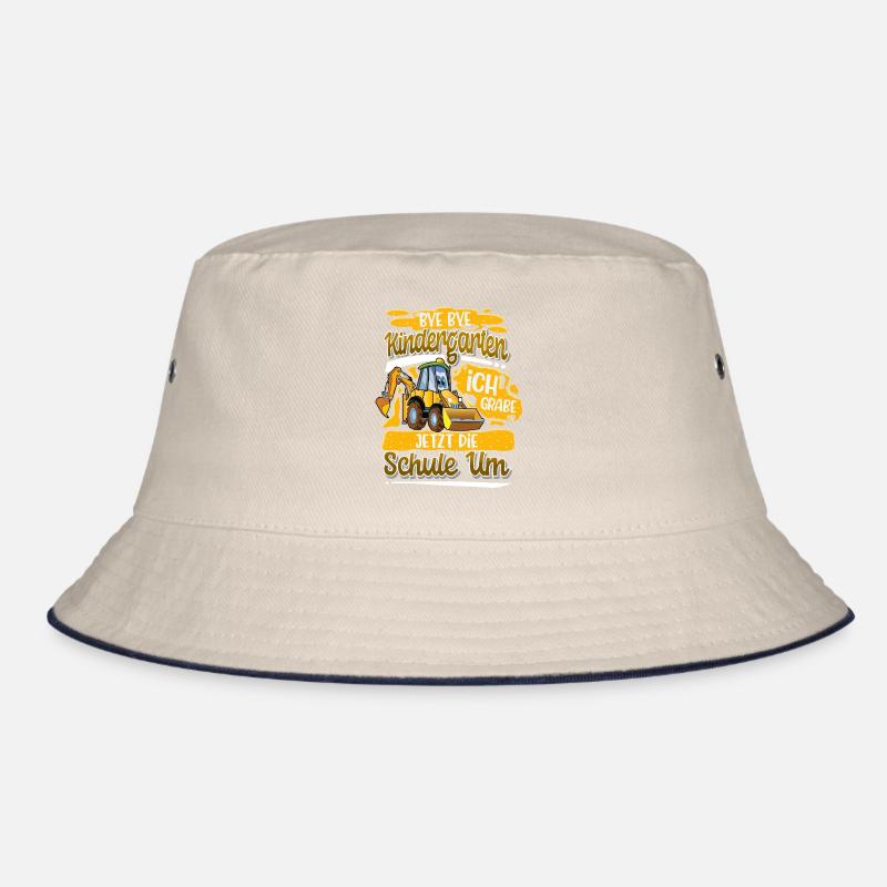 Schulbegin Einschulung Bagger Bucket Hat