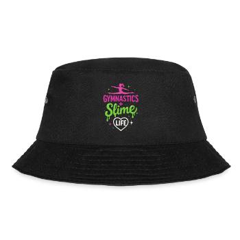 Gymnastik + Schleim = Leben - Bucket Hat - Schwarz - Vorne - Lela (165cm)