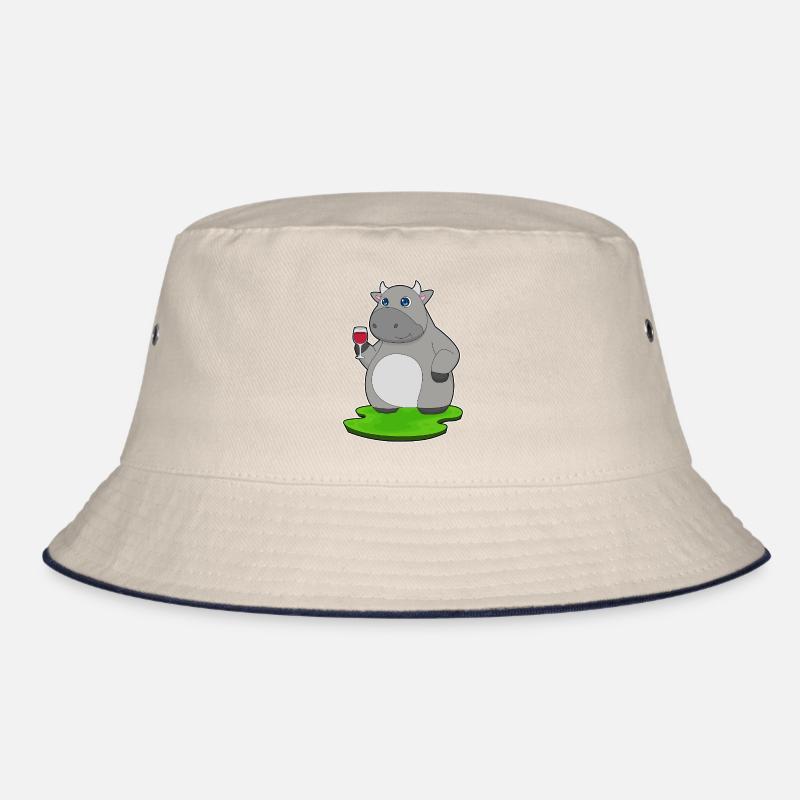 Kuh Rotwein Bucket Hat