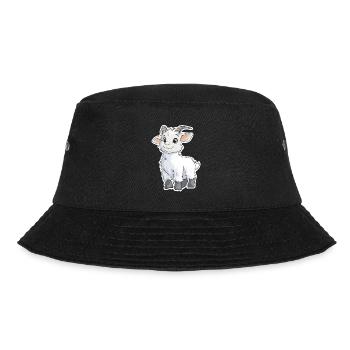 Ziege - Bucket Hat - Schwarz - Vorne - Lela (165cm)