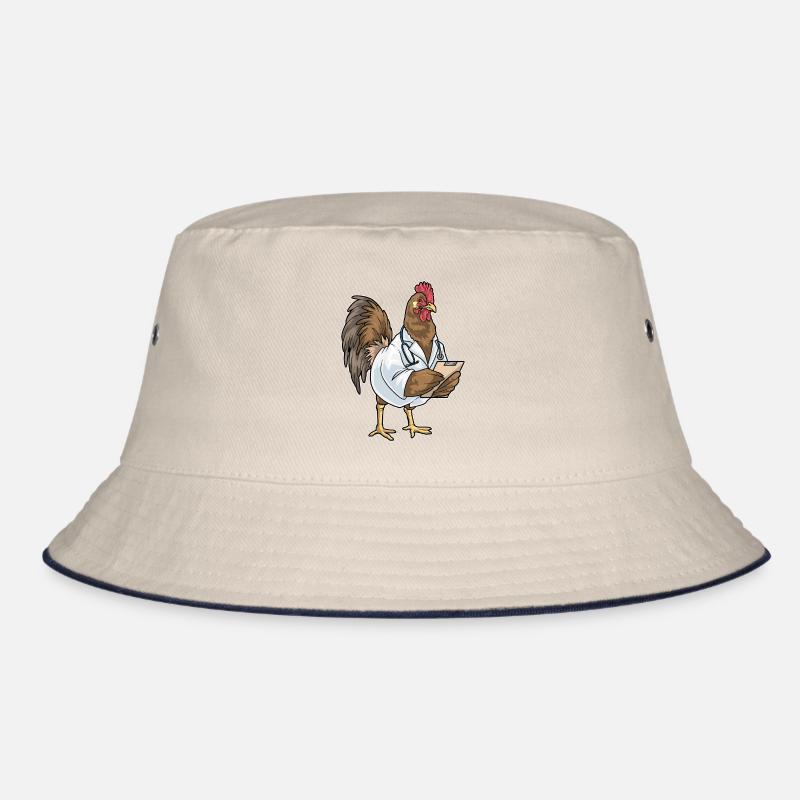 Hahn Arzt Stethoskop Bucket Hat