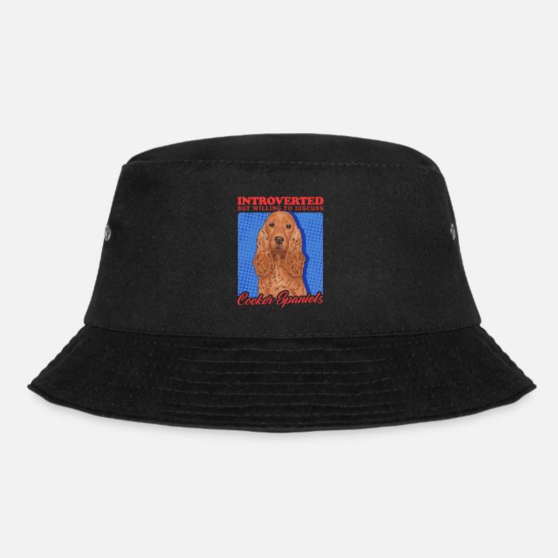 Cocker Spaniel Cocker Spaniel Gift - Bucket Hat - black