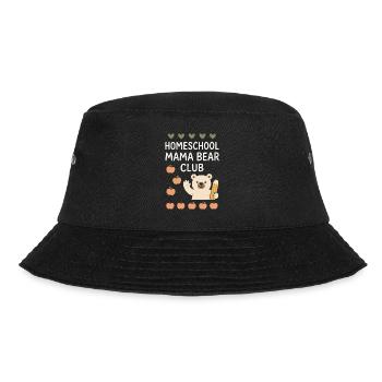 Homeschool Mom Mama Bear Homeschooling Gift - Bucket Hat - black - Front - Lela (165cm)