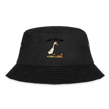 Running Duck Snail Hunter Funny Duck - Bucket Hat - black - Front - Lela (165cm)