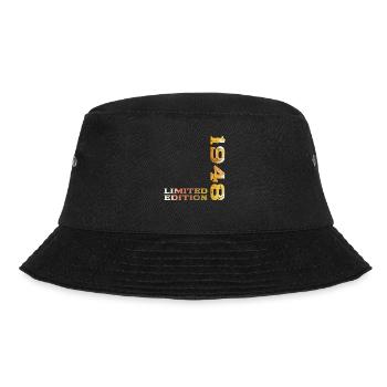 77th Birthday Legend Born in 1948 - Bucket Hat - black - Front - Lela (165cm)