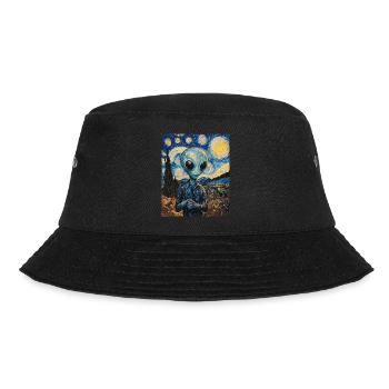 Alien nuit étoilée style van gogh - Bob - noir - Devant - Lela (165cm)