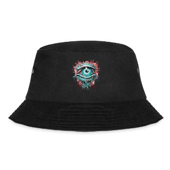 Psychedelic Eye Colorful LSD Drugs Trip - Bucket Hat - black - Front - Lela (165cm)
