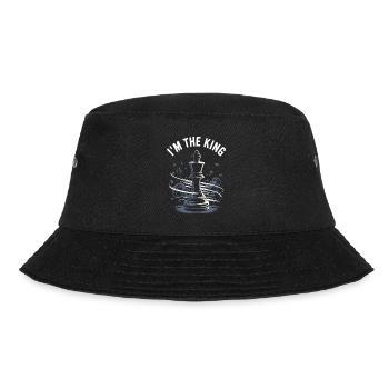 I’m the King – Chess Design - Bucket Hat - Schwarz - Vorne - Lela (165cm)