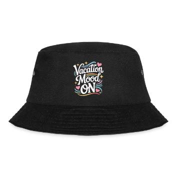 Vacation Mood On Sommer Festival Reise Club Urlaub - Bucket Hat - Schwarz - Vorne - Lela (165cm)