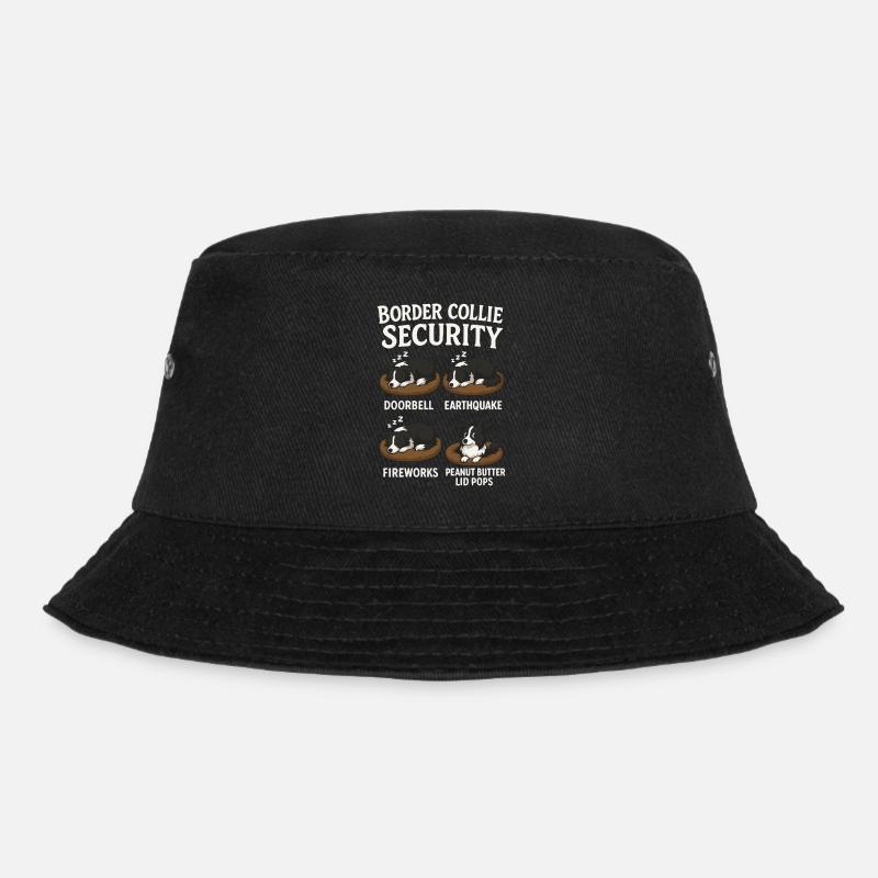 Border Collie - Bucket Hat - Schwarz