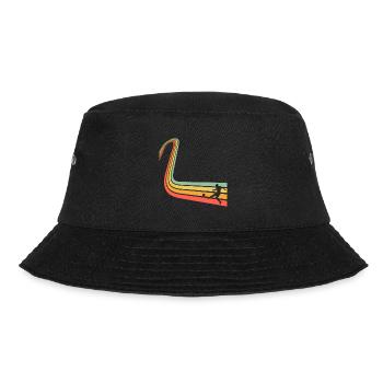 Fußball Retro Vintage - Bucket Hat - Schwarz - Vorne - Lela (165cm)