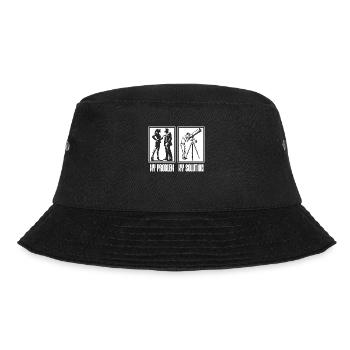 Astrologer My Problem My Solution Pictogram Dad - Bucket Hat - Schwarz - Vorne - Lela (165cm)