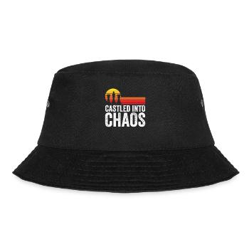 Schachfigur Turm - Castled Into Chaos - Bucket Hat - Schwarz - Vorne - Lela (165cm)