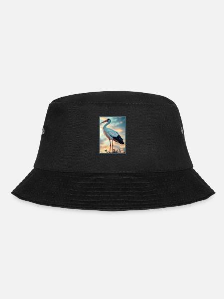 Störche Storch - Bucket Hat - Schwarz