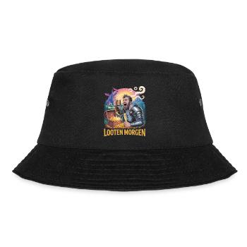 RPG Looting Morning Coffee T-Shirt - Bucket Hat - black - Front - Lela (165cm)