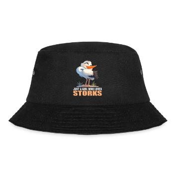 Störche Storch - Bucket Hat - Schwarz - Vorne - Lela (165cm)