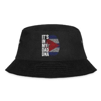 Kuba Flagge Cuban Dad Fußabdruck - Bucket Hat - Schwarz - Vorne - Lela (165cm)