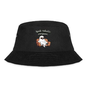 Spuk-takulär entspannt - Bucket Hat - Schwarz - Vorne - Lela (165cm)