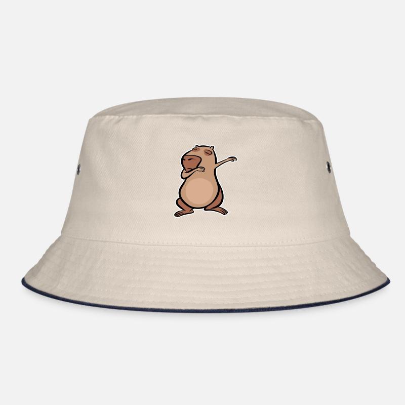 Don't worry be Cappy - Capybara dabbing Bucket Hat